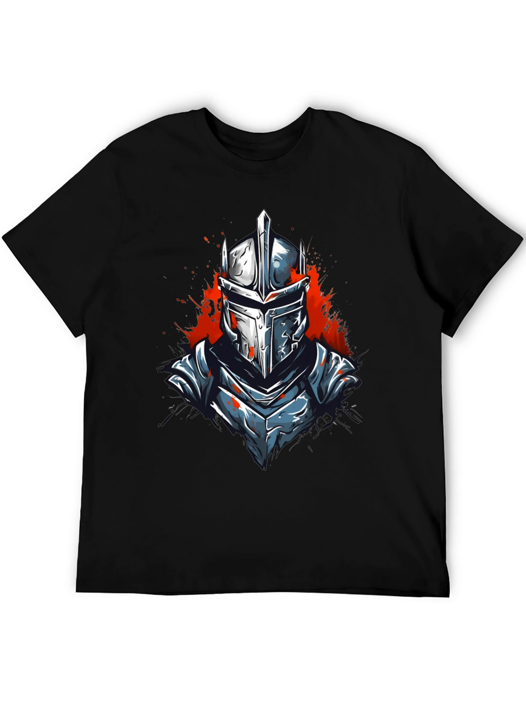 Warrior Knight Graphic Tee - Black