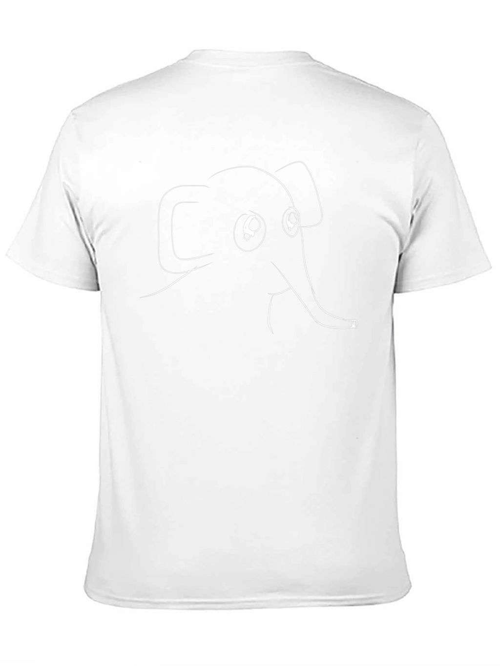 Elephant Graphic Print Black T-Shirt
