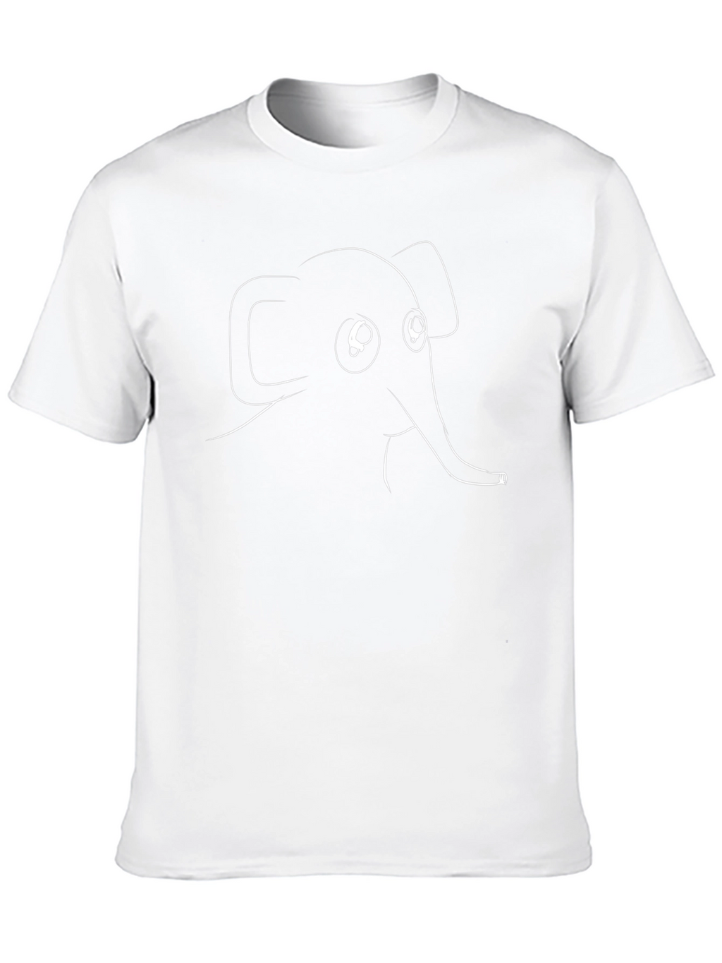 Elephant Graphic Print Black T-Shirt
