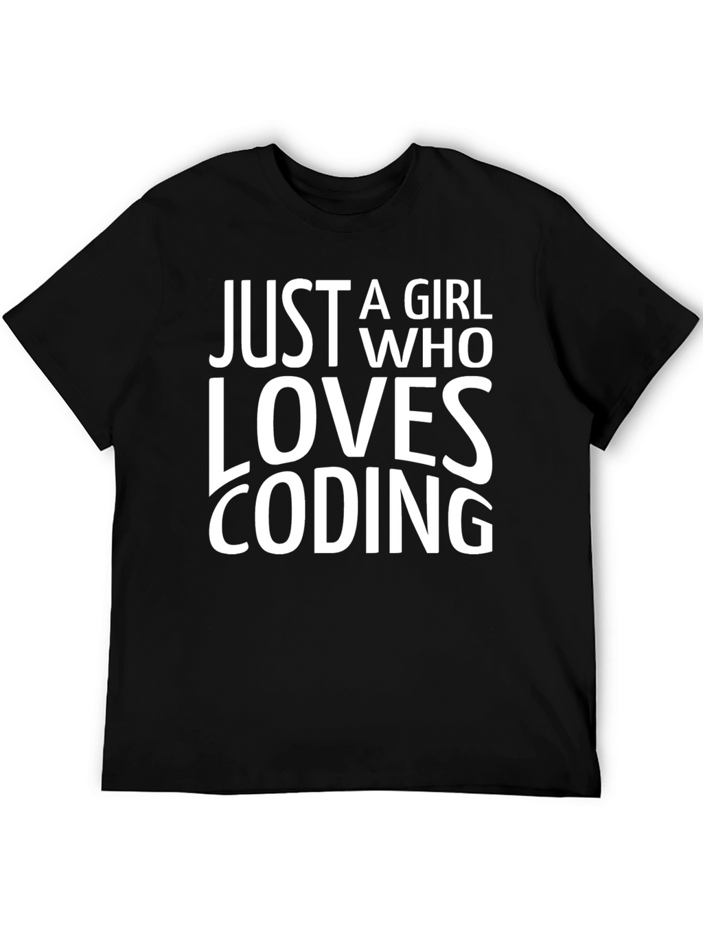 Just A Girl Who Loves Coding T-Shirt