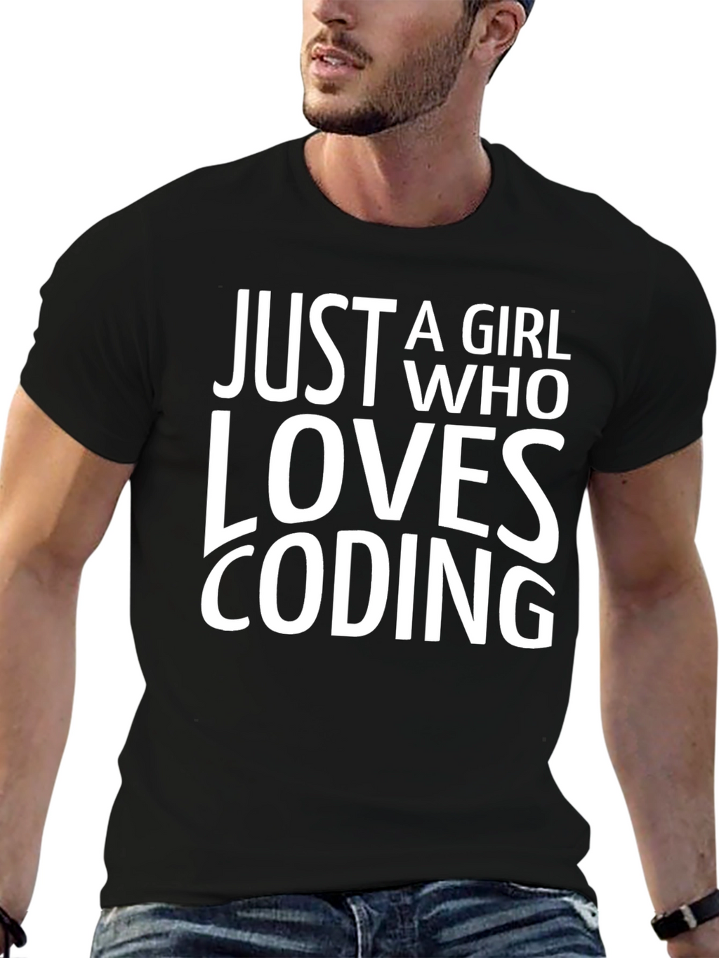 Just A Girl Who Loves Coding T-Shirt