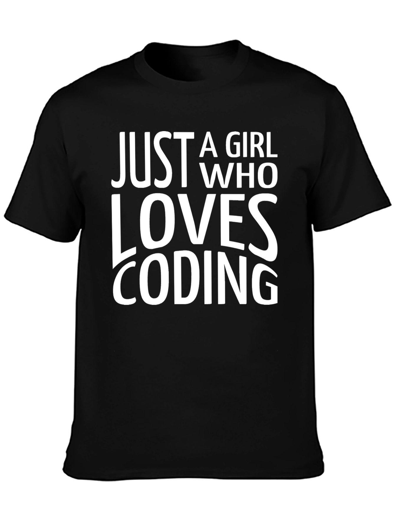 Just A Girl Who Loves Coding T-Shirt