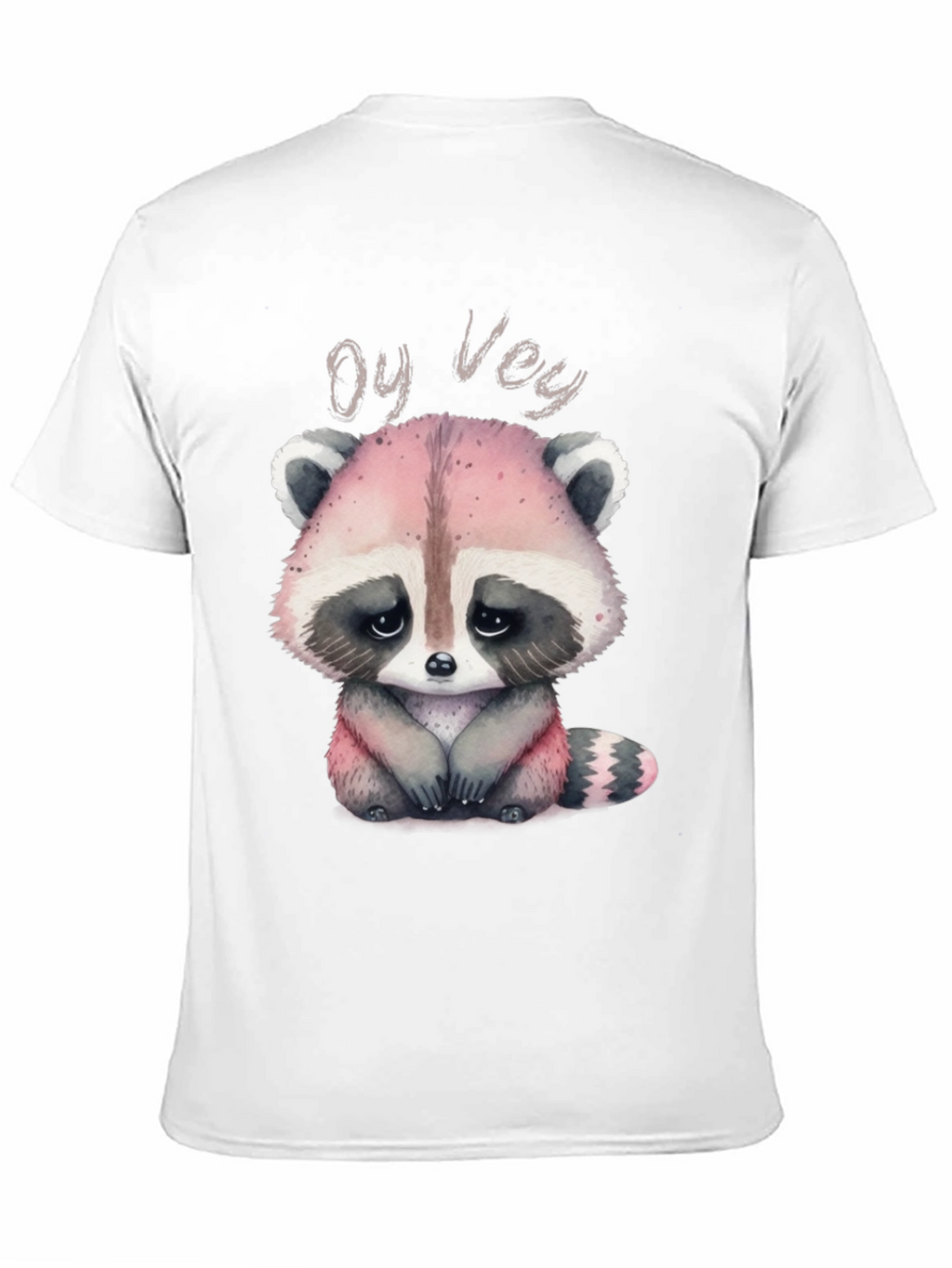 Oy Vey Raccoon T-Shirt - Cute Animal Graphic Tee