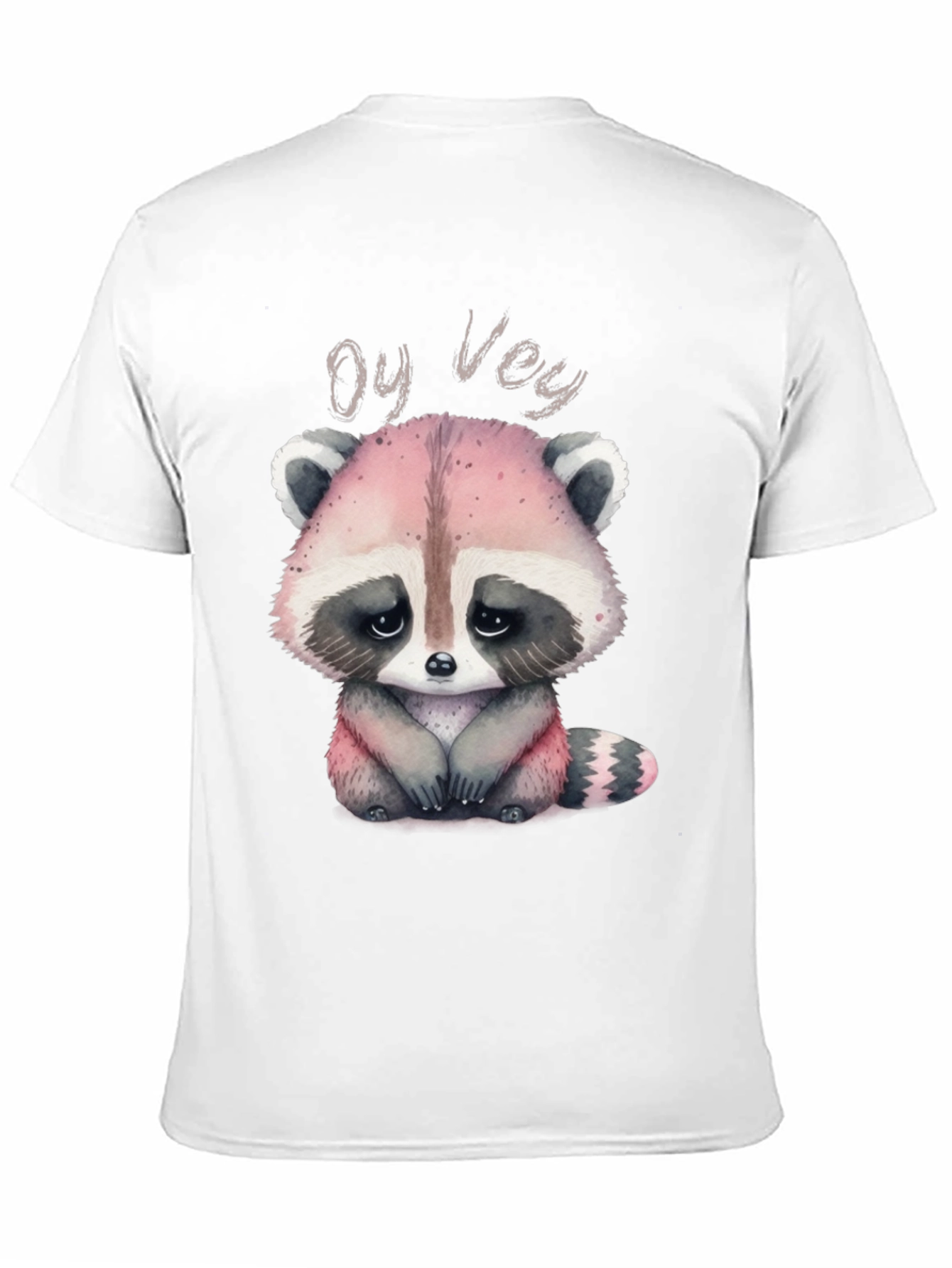 Oy Vey Raccoon T-Shirt - Cute Animal Graphic Tee