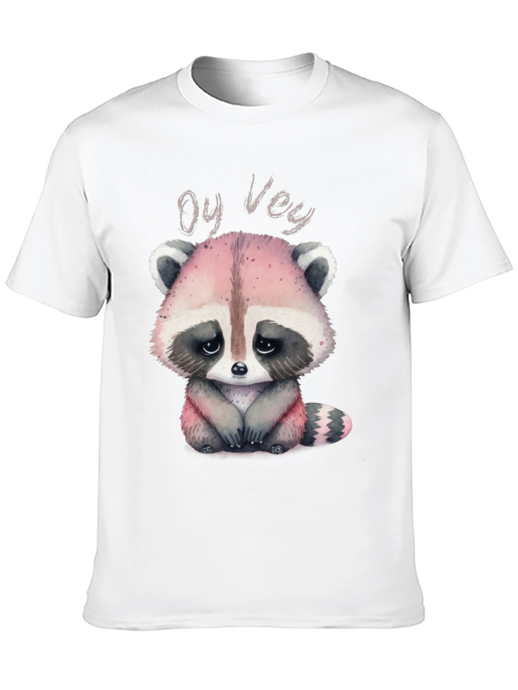 Oy Vey Raccoon T-Shirt - Cute Animal Graphic Tee