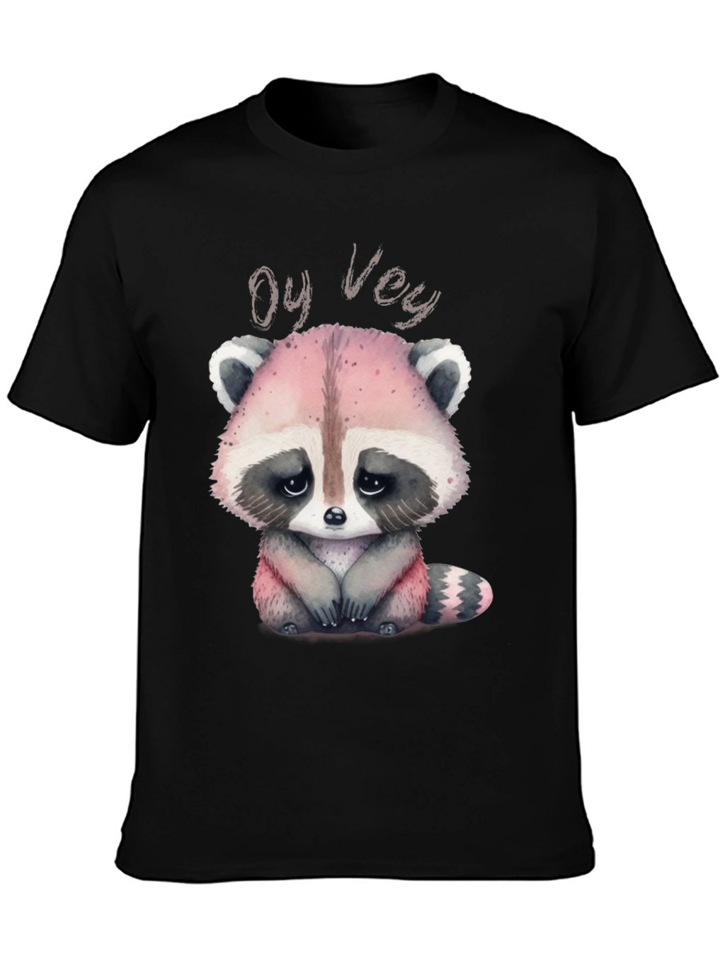 Oy Vey Raccoon T-Shirt - Cute Animal Graphic Tee
