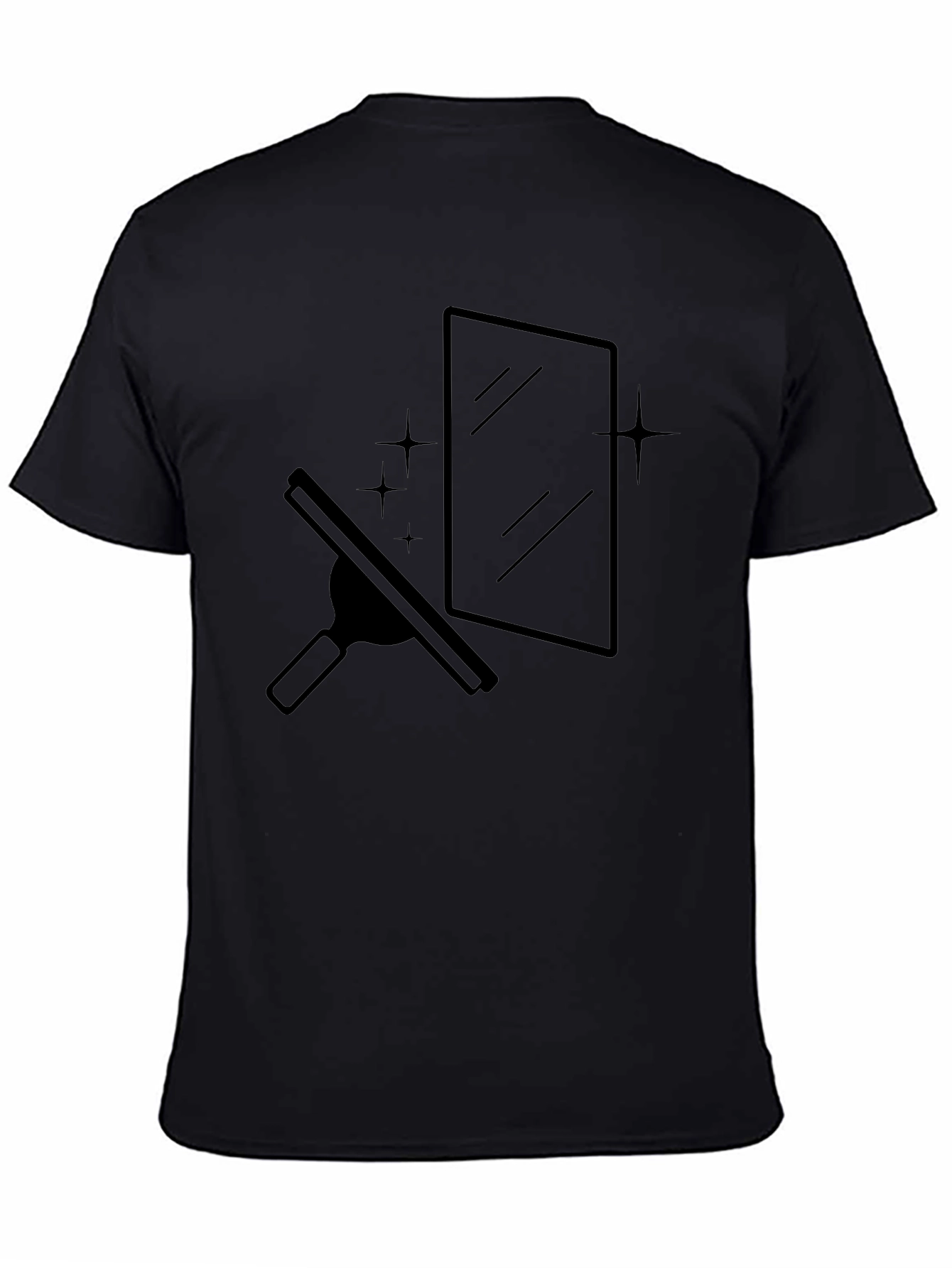 Clean Window Graphic Tee - Black T-Shirt
