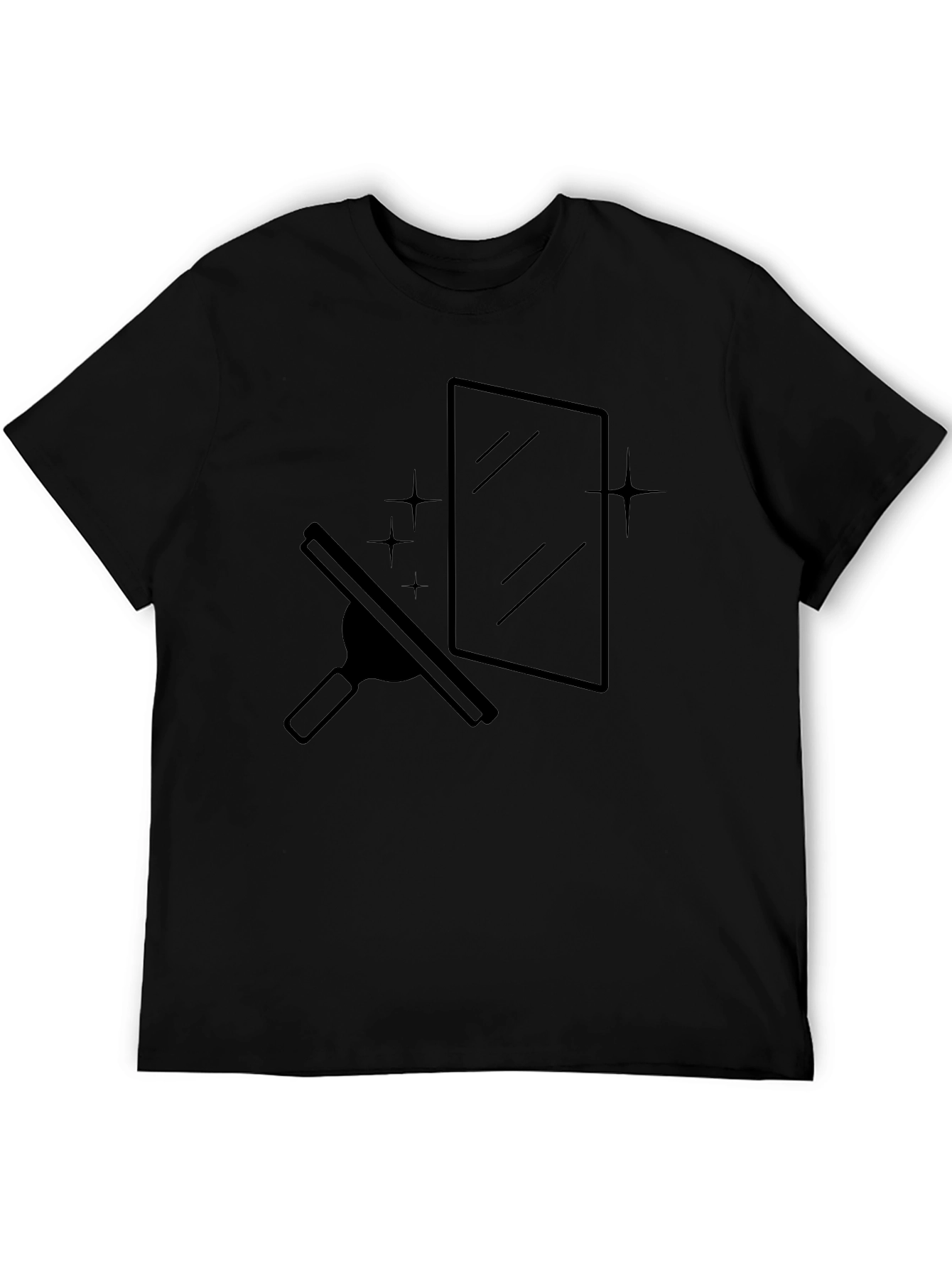 Clean Window Graphic Tee - Black T-Shirt