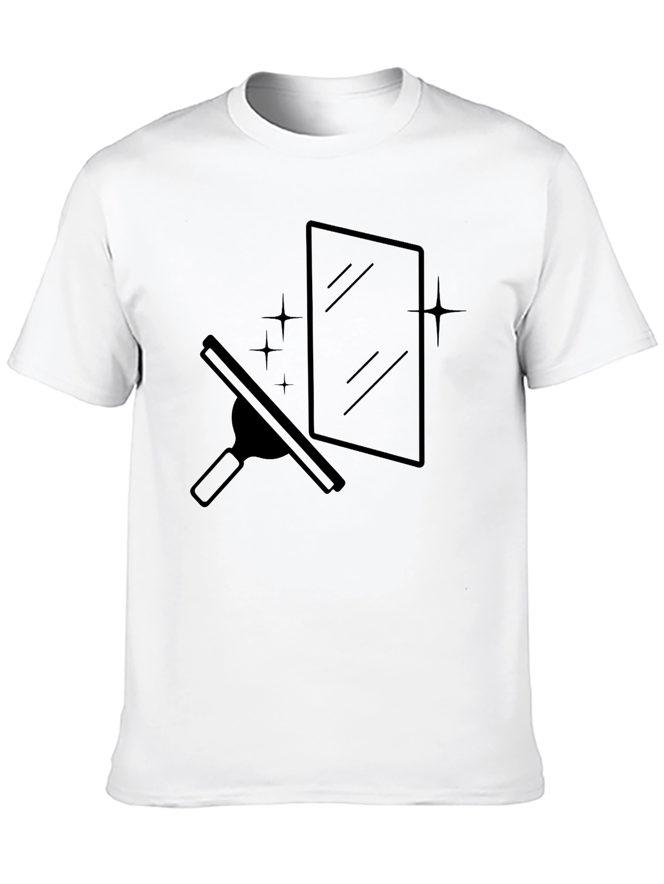 Clean Window Graphic Tee - Black T-Shirt