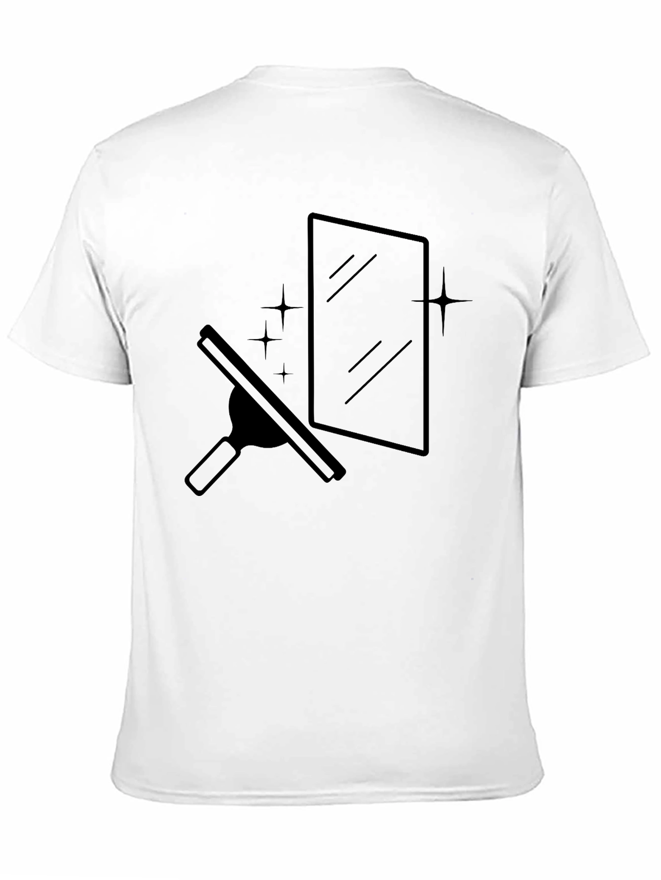 Clean Window Graphic Tee - Black T-Shirt