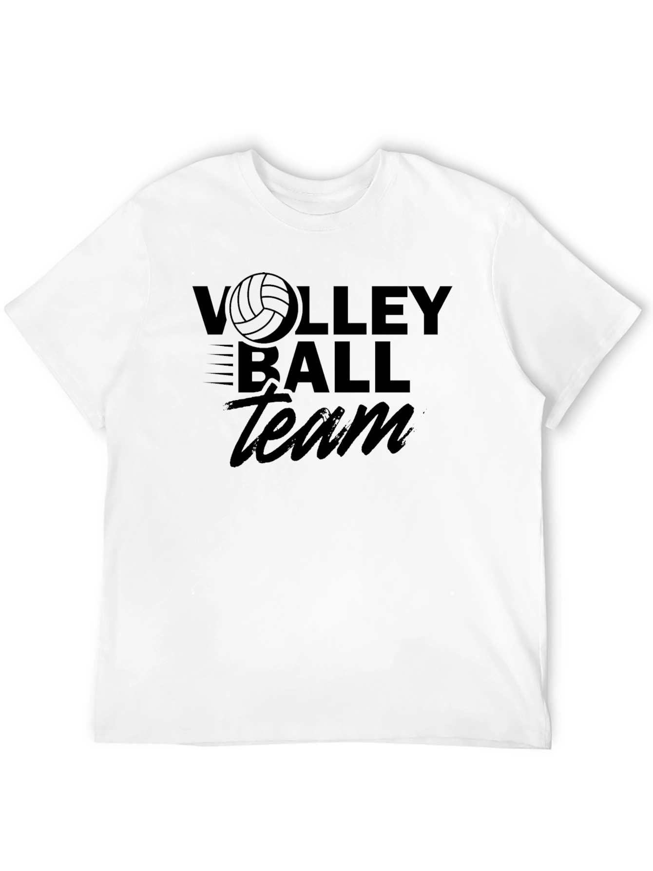 Volleyball Team Graphic Tee - Black Unisex T-Shirt