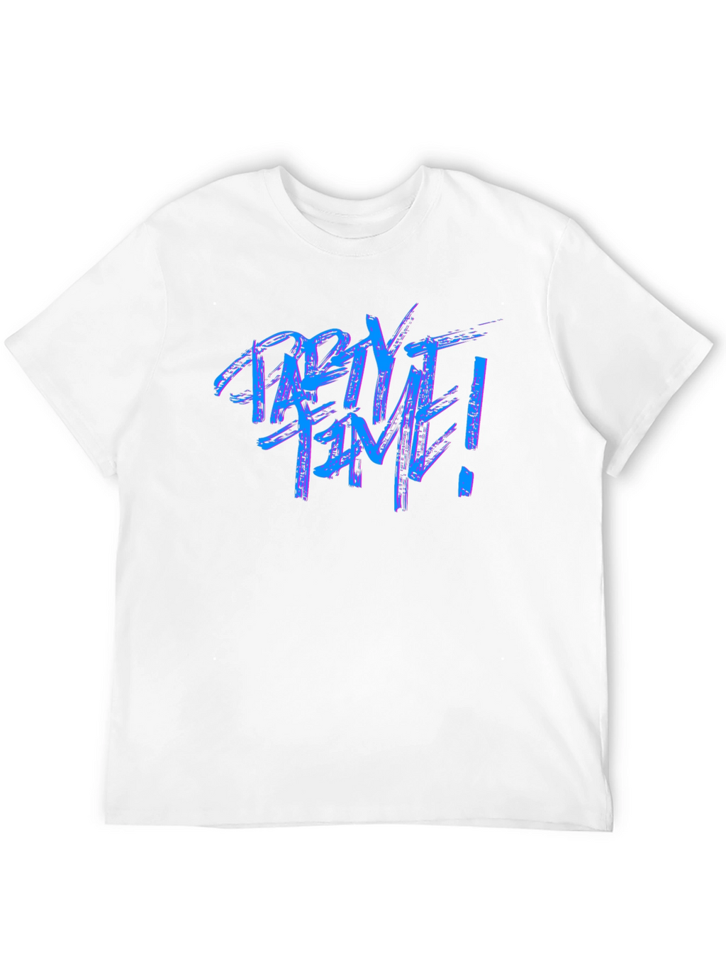 Party Time Graphic Tee - Black Crew Neck