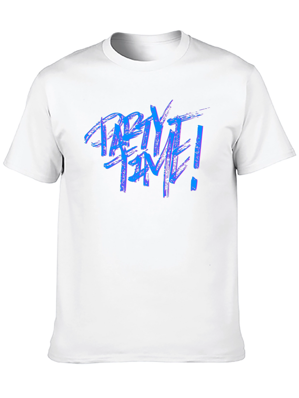 Party Time Graphic Tee - Black Crew Neck