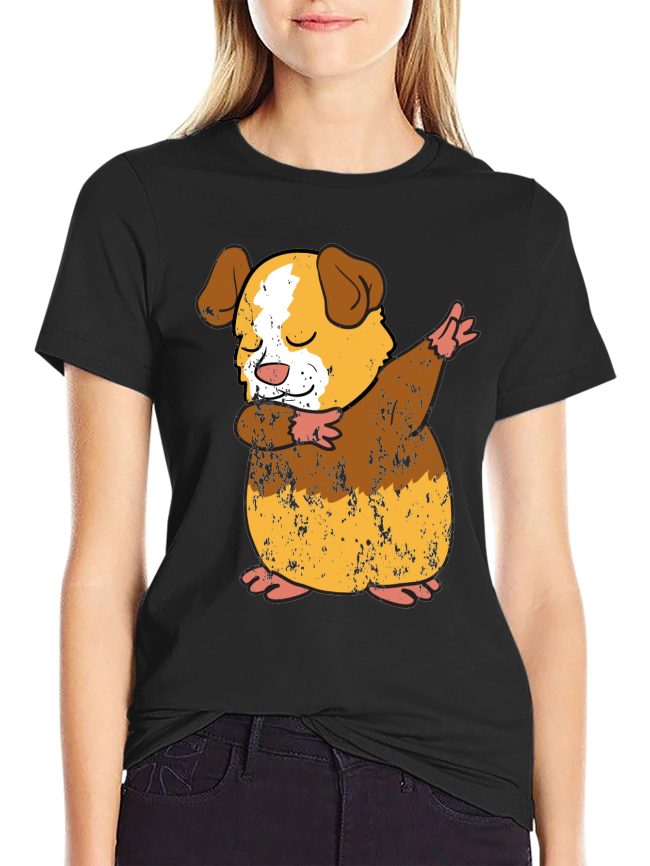 Dabbing Guinea Pig Graphic Tee - Unique Animal Lover Shirt