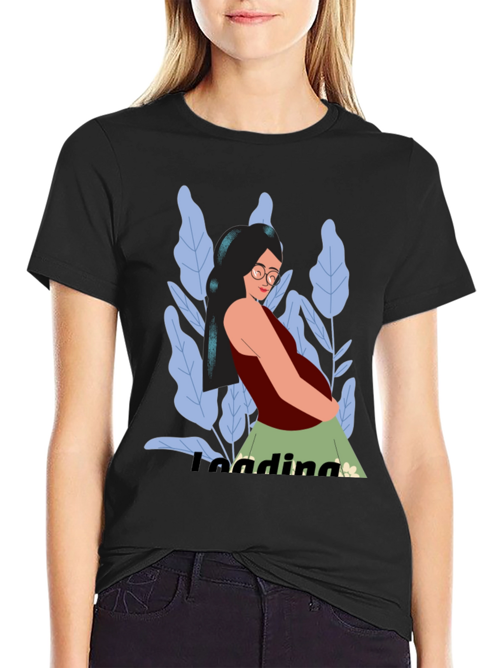 Stylish Loading Graphic Print T-Shirt