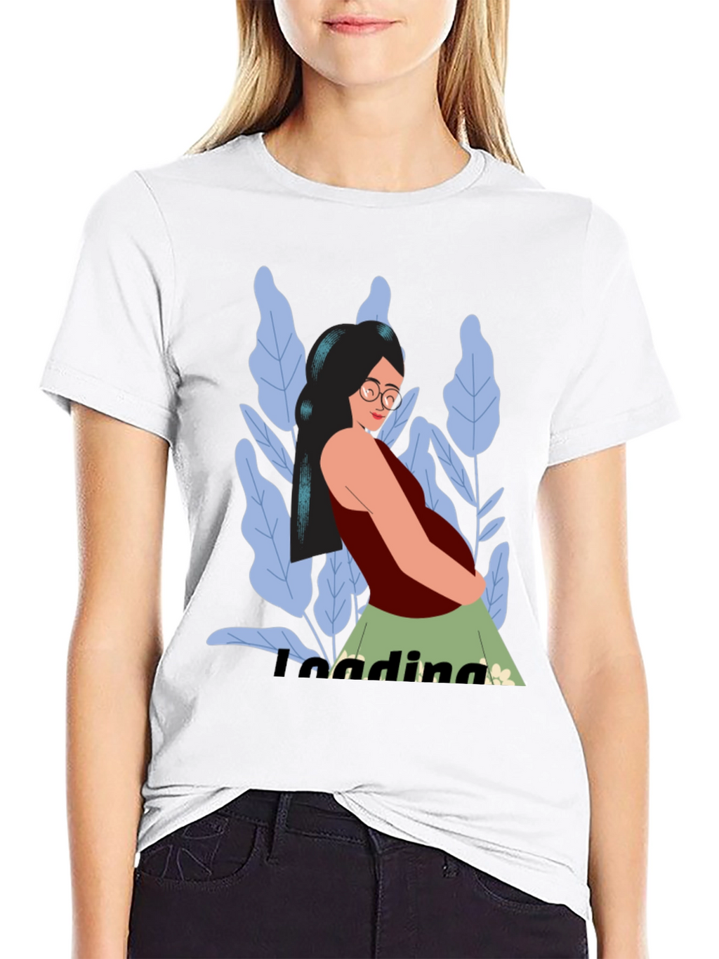 Stylish Loading Graphic Print T-Shirt