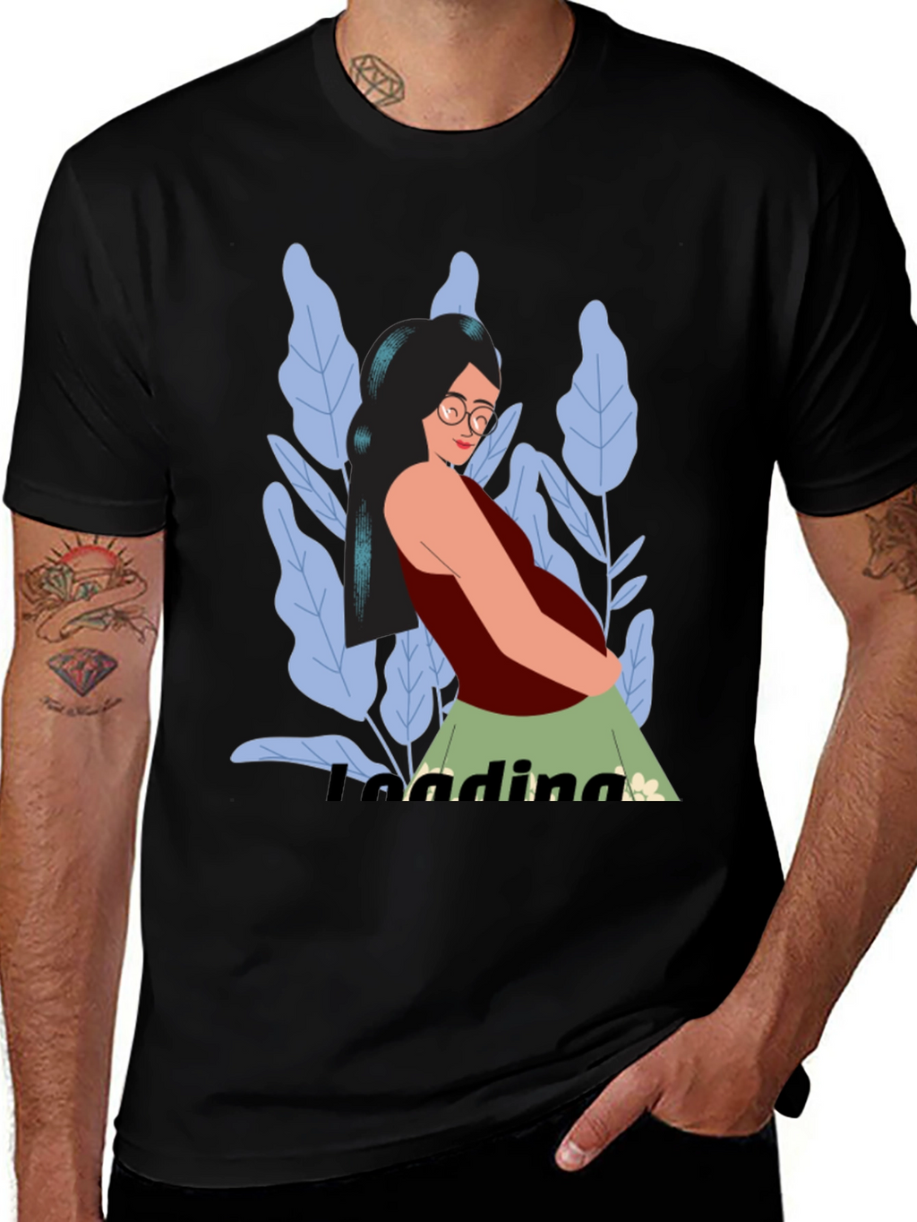 Stylish Loading Graphic Print T-Shirt