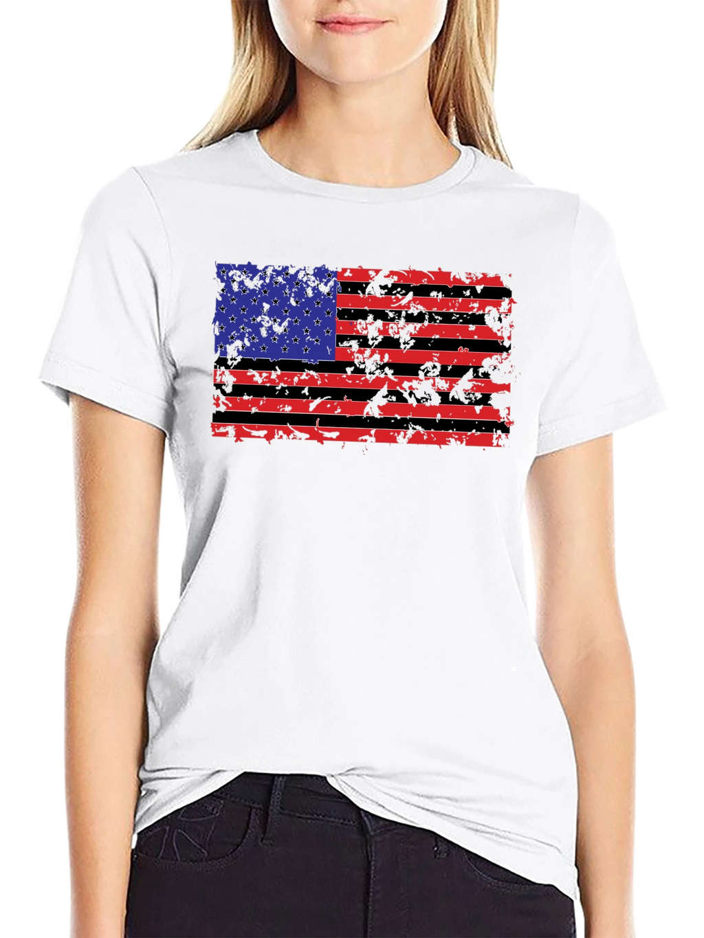 American Flag Graphic T-Shirt