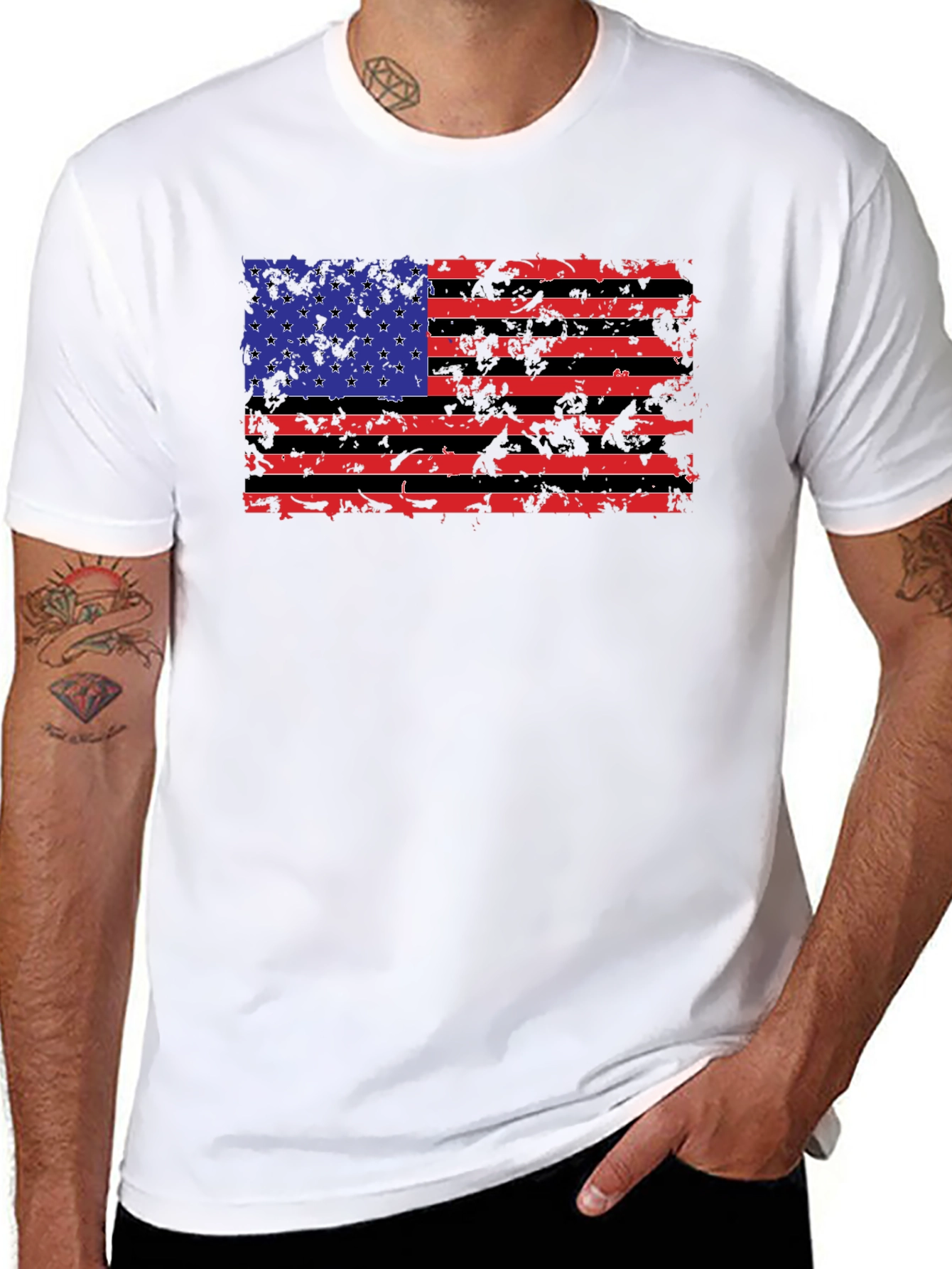 American Flag Graphic T-Shirt