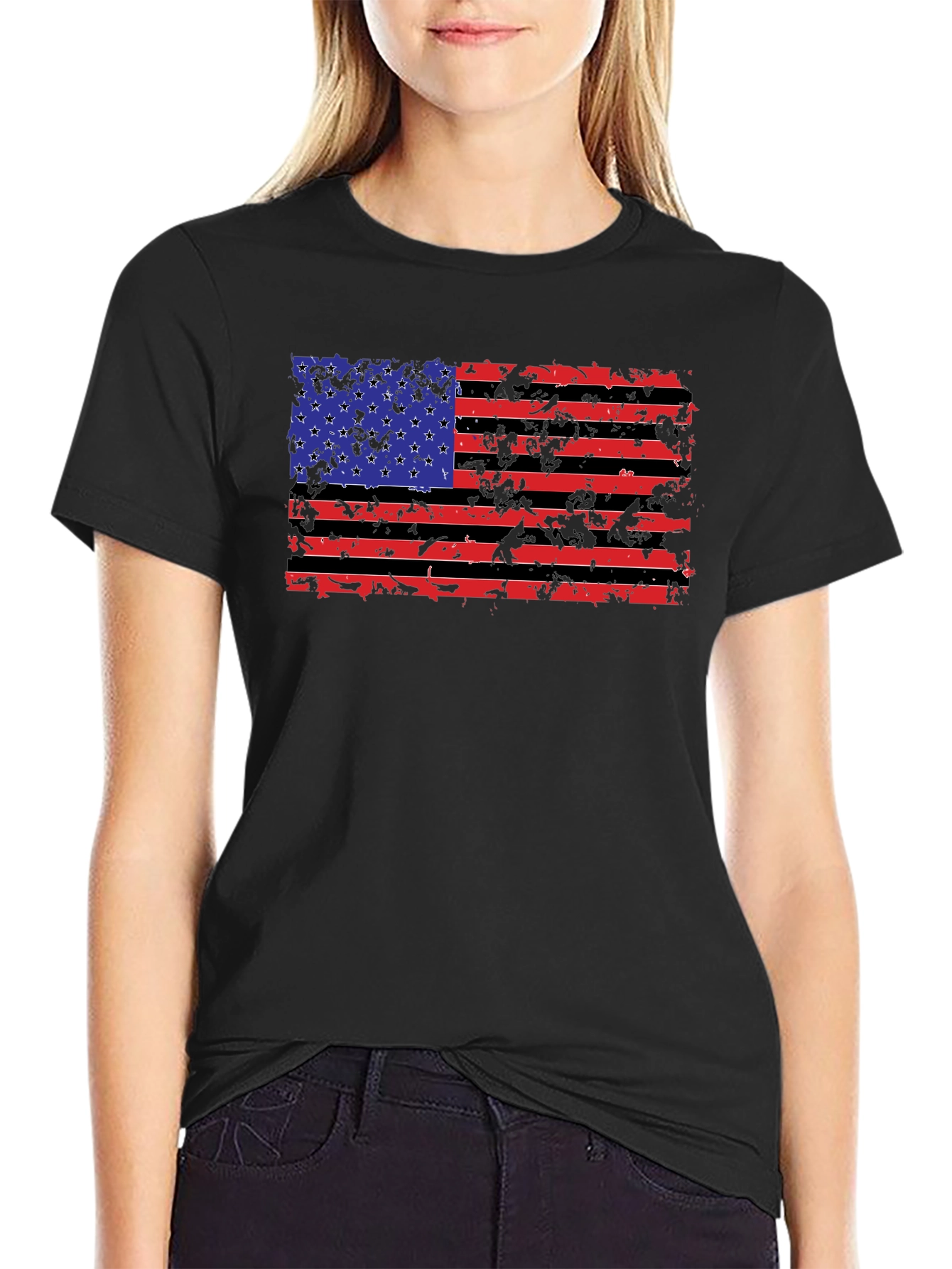 American Flag Graphic T-Shirt