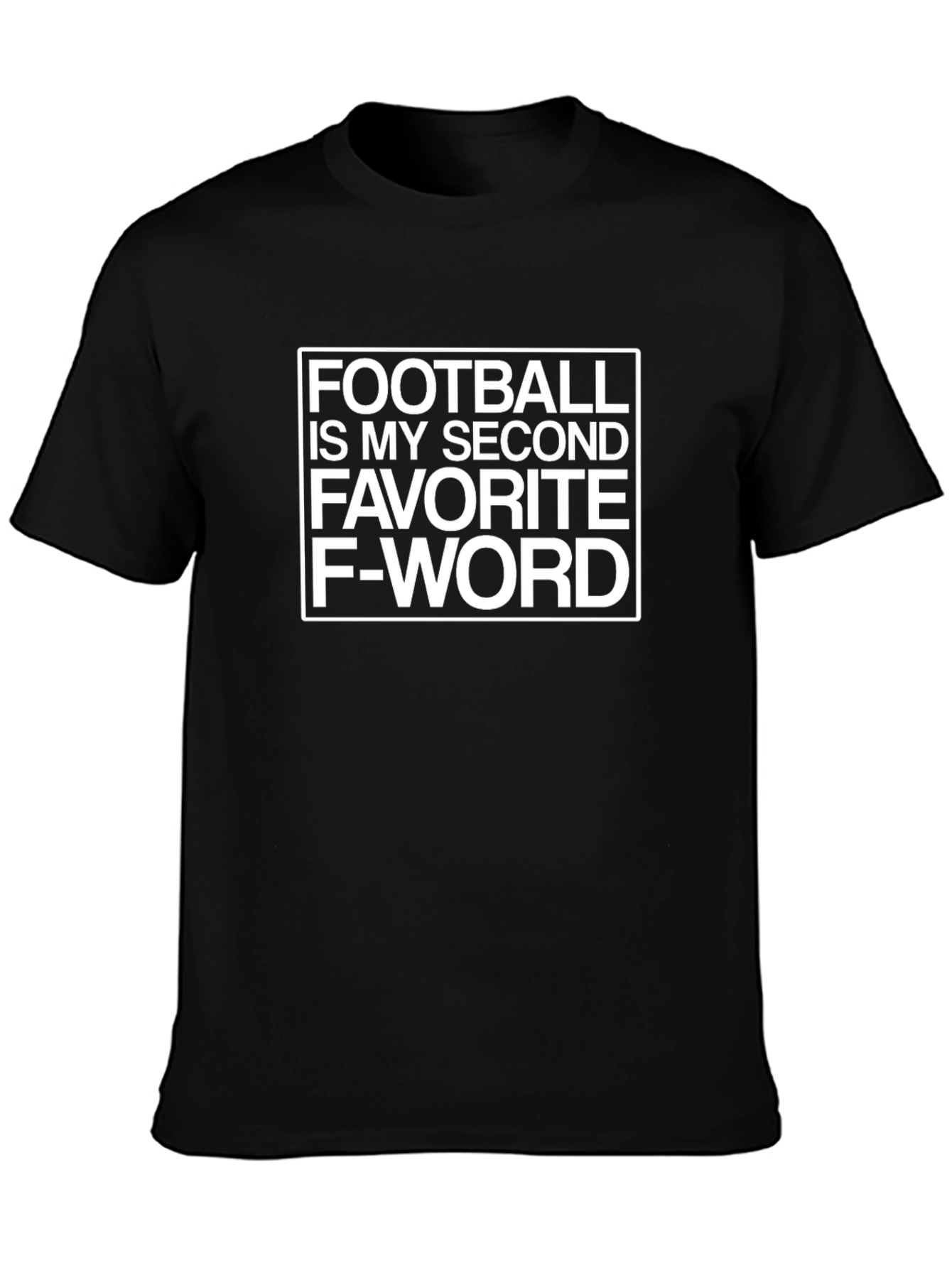 Funny Football F-Word T-Shirt - Mens Black Graphic Tee