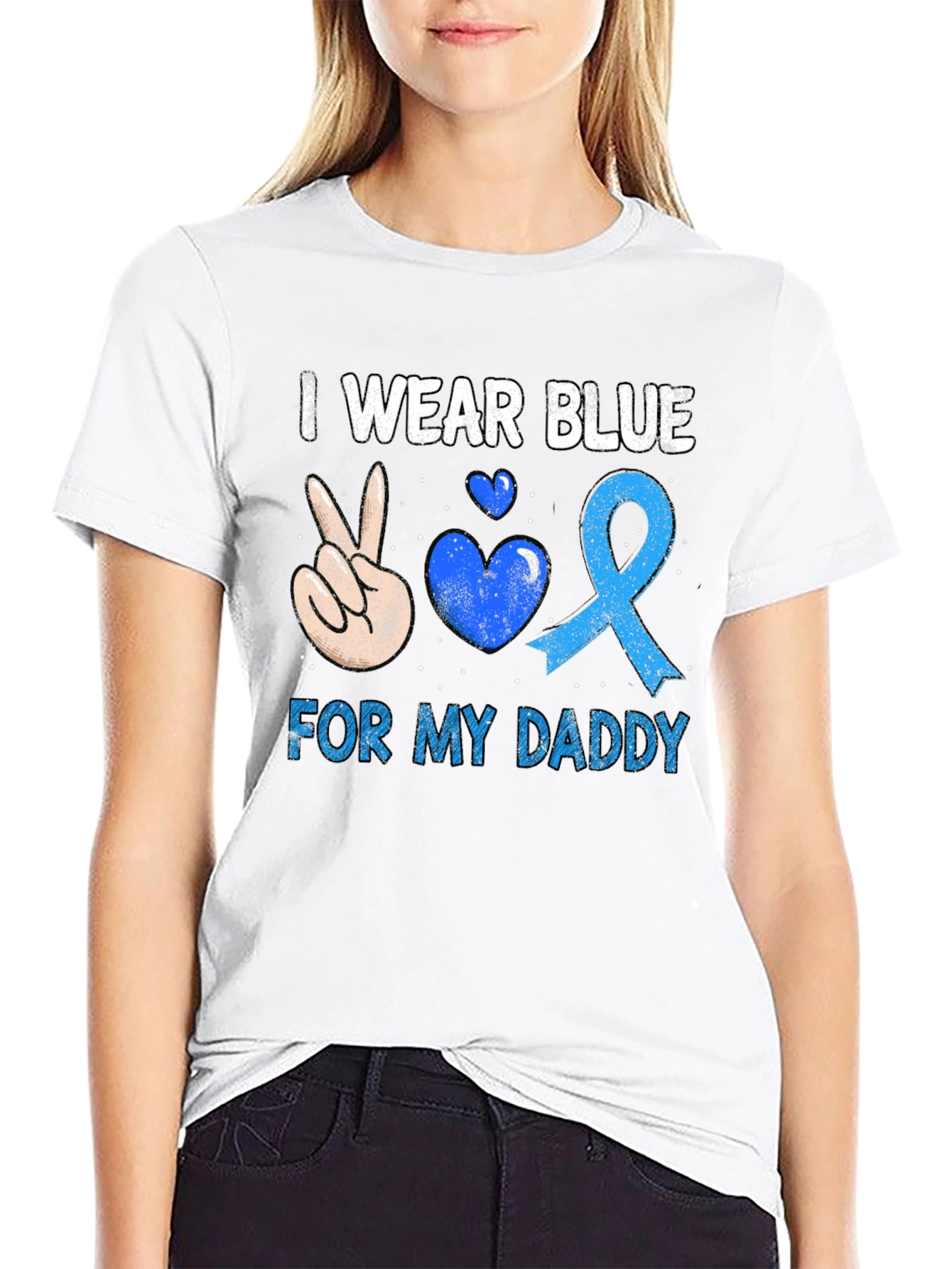 I Wear Blue For My Daddy T-Shirt