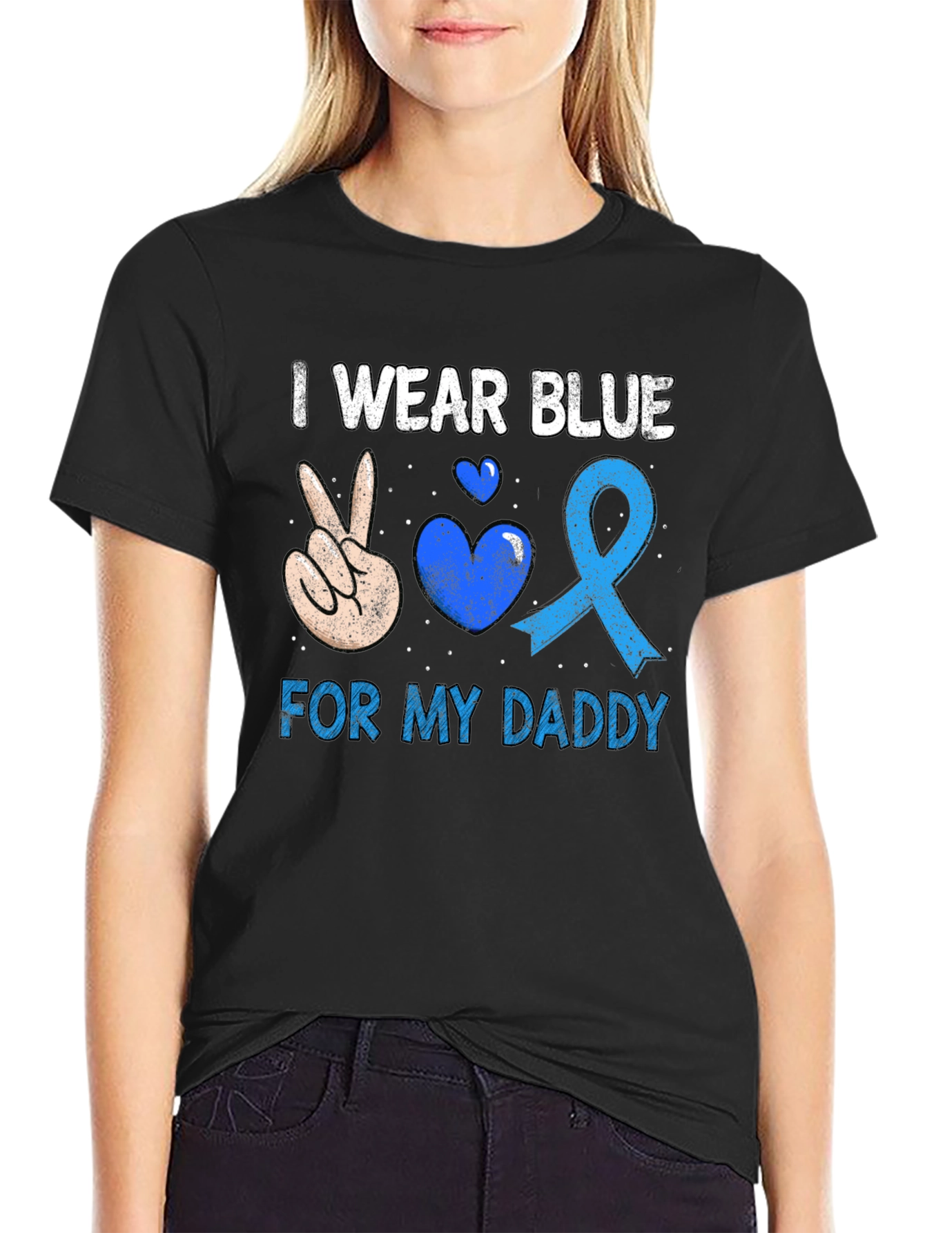 I Wear Blue For My Daddy T-Shirt