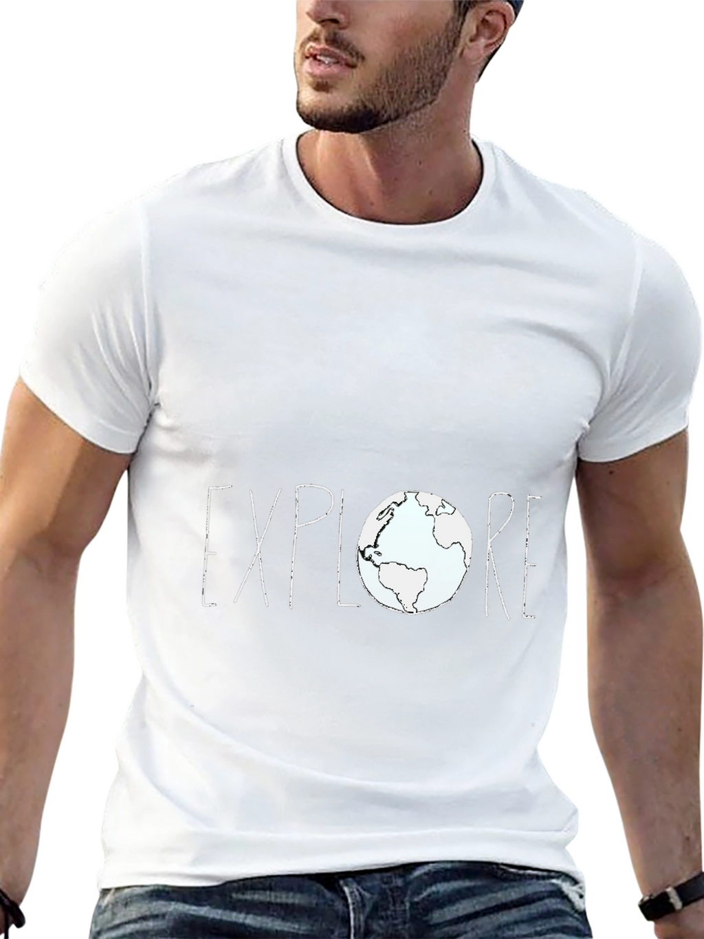 Explore Earth Graphic Tee - Black