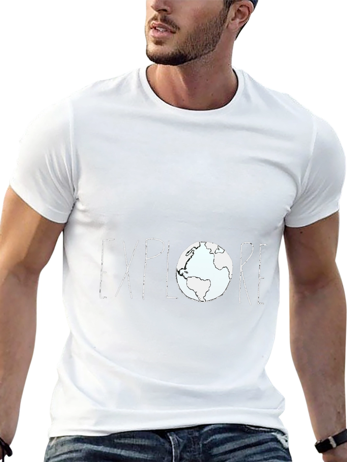 Explore Earth Graphic Tee - Black