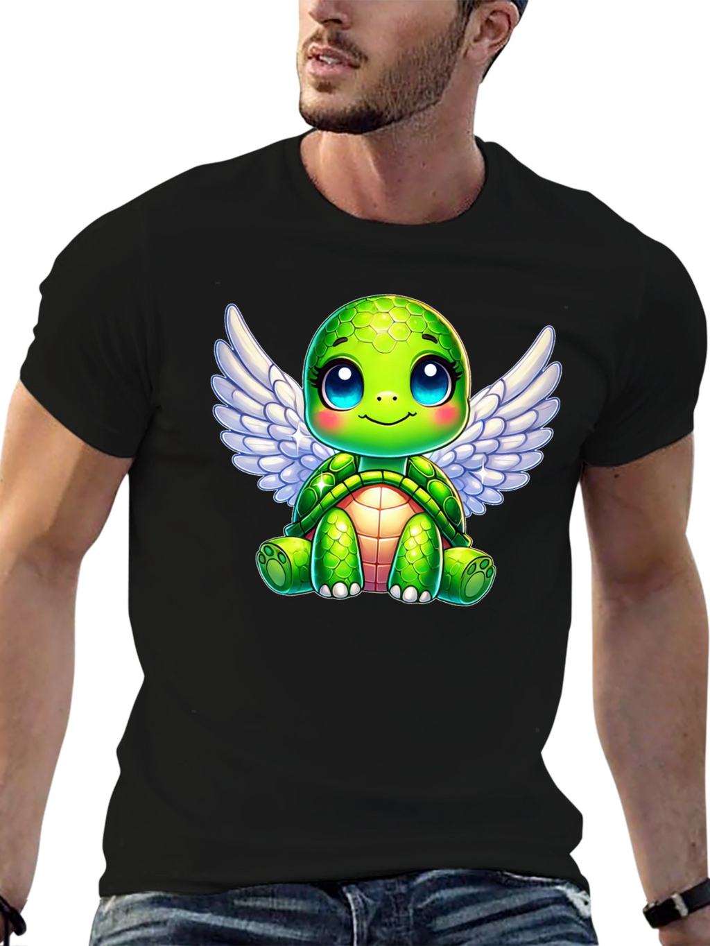 Cute Turtle Angel Wings T-Shirt