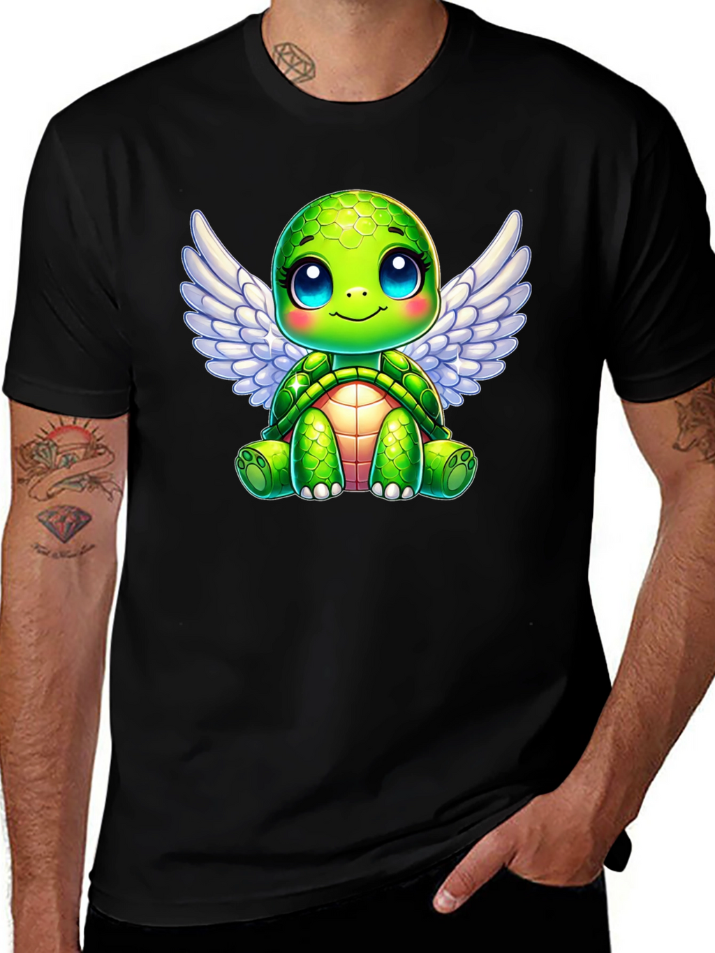 Cute Turtle Angel Wings T-Shirt