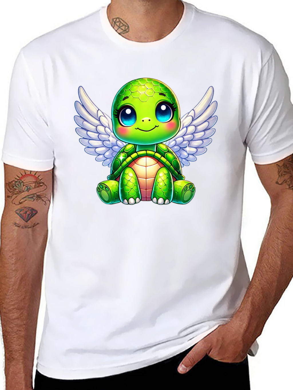 Cute Turtle Angel Wings T-Shirt