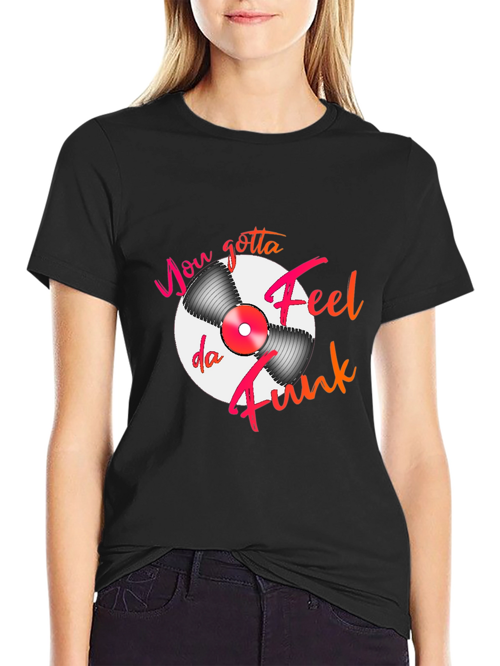 Feel Da Funk Graphic T-Shirt - Black