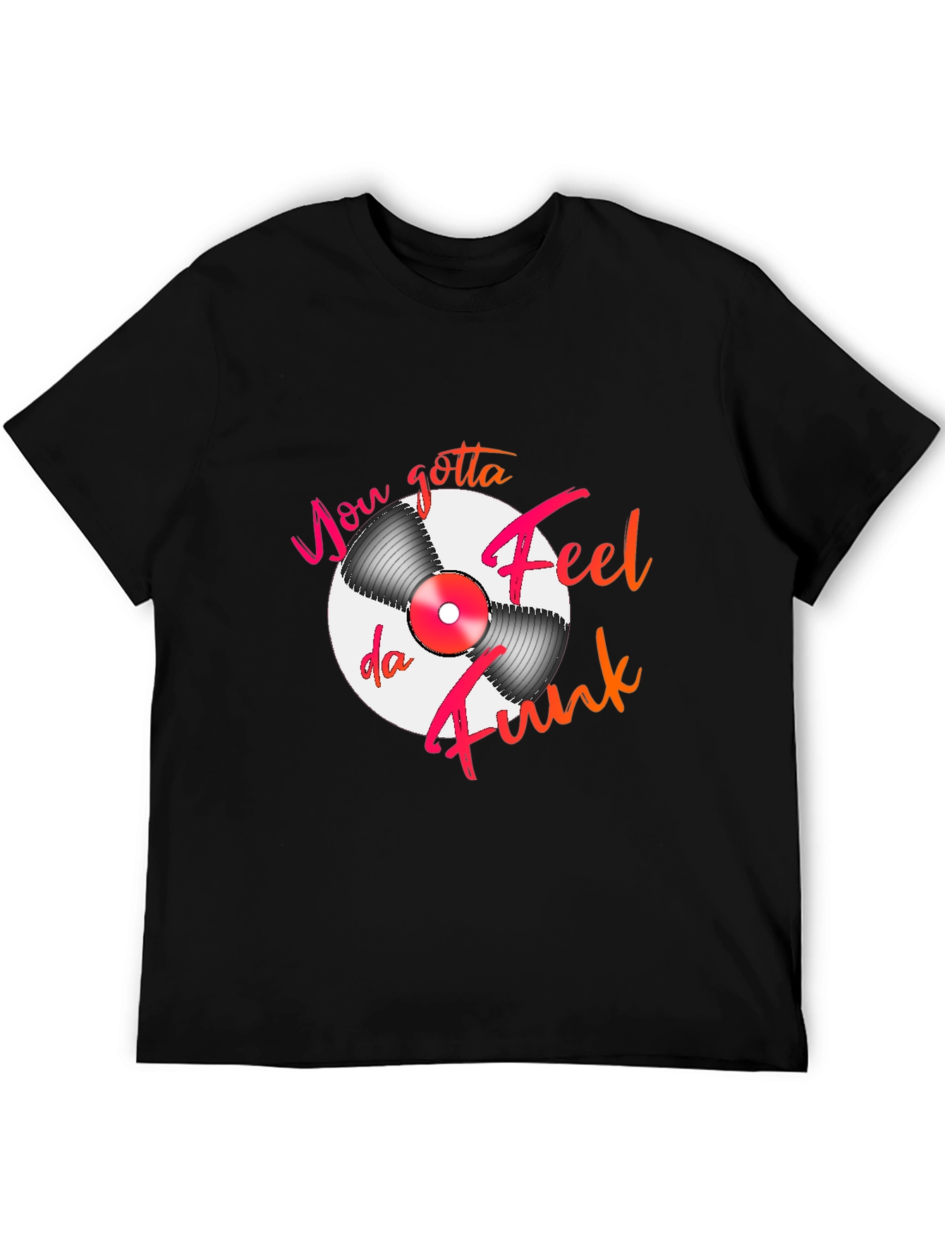 Feel Da Funk Graphic T-Shirt - Black