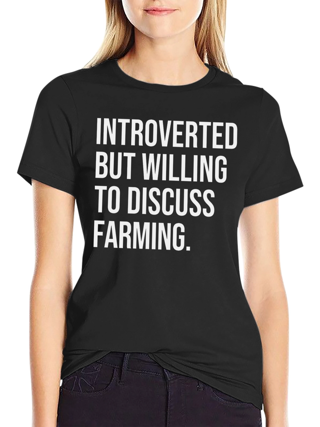 Introverted Farming T-Shirt - Discuss Farming