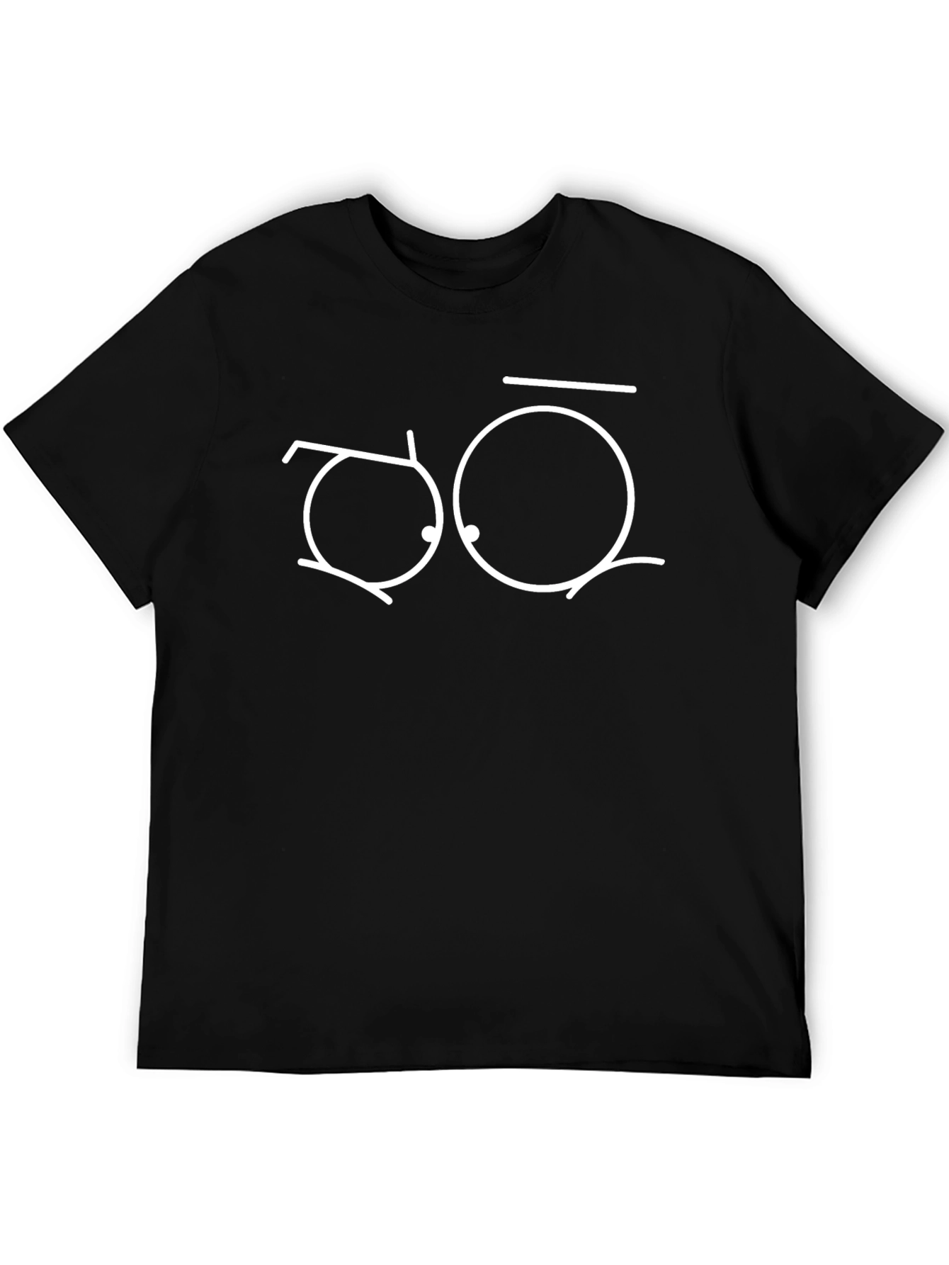 Funny Eyes Graphic T-Shirt - Black