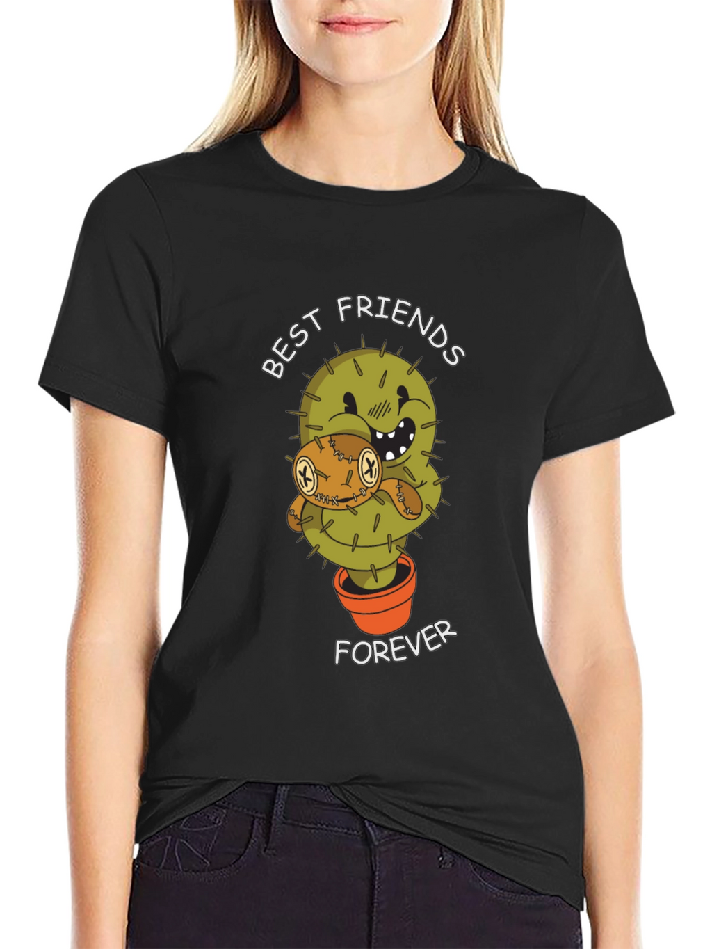 Best Friends Forever Cactus Graphic Tee
