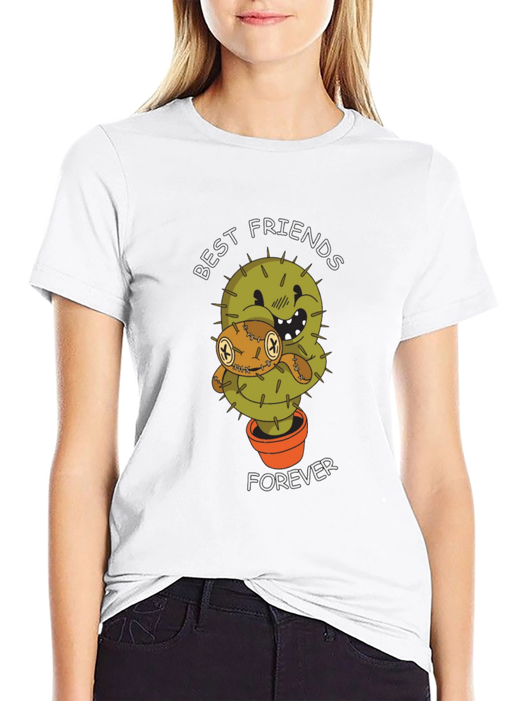 Best Friends Forever Cactus Graphic Tee