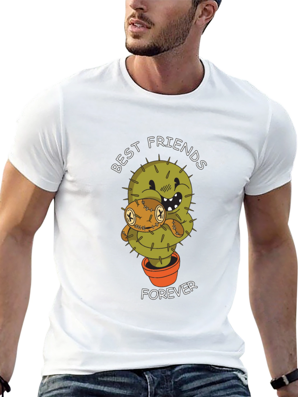Best Friends Forever Cactus Graphic Tee