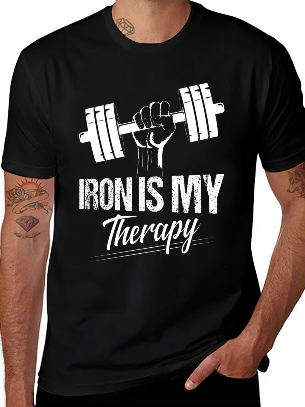 Iron is My Therapy Gym T-Shirt
