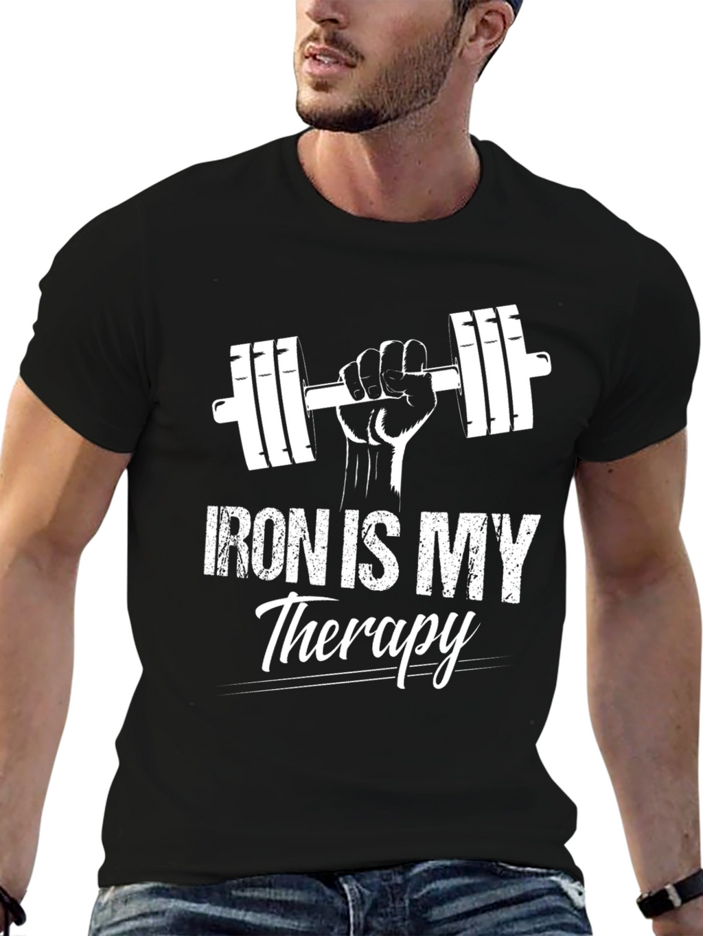 Iron is My Therapy Gym T-Shirt