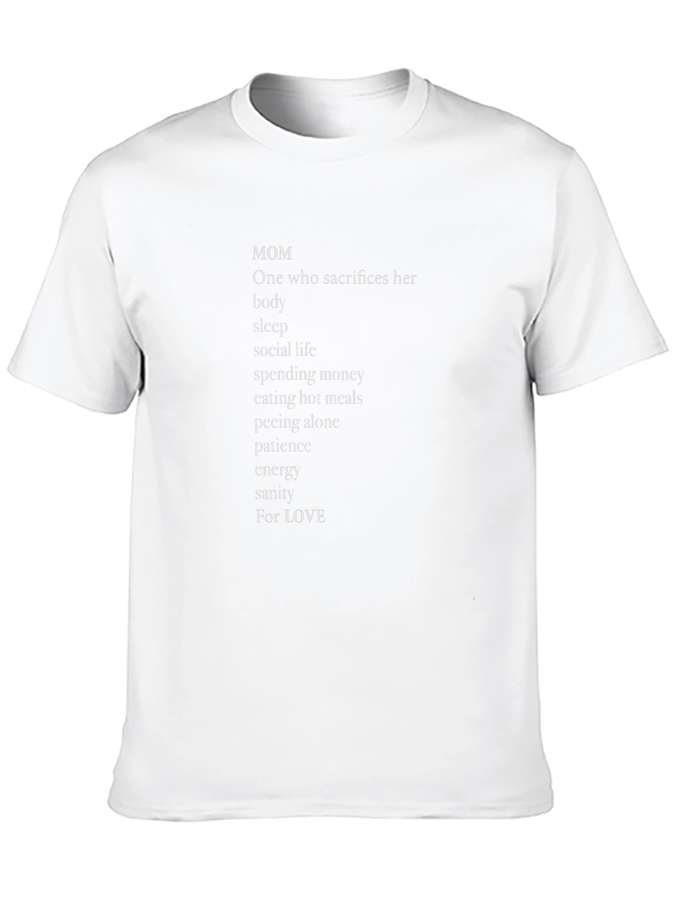 Mom Sacrifice Graphic T-Shirt - Black