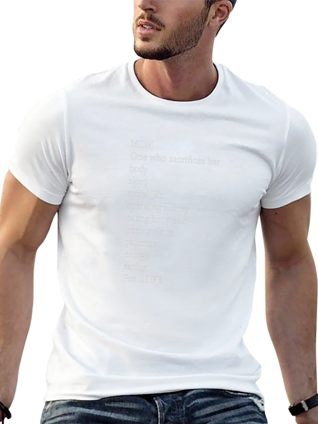 Mom Sacrifice Graphic T-Shirt - Black