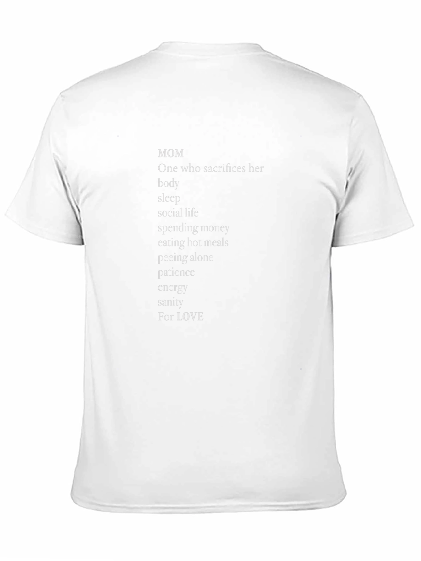 Mom Sacrifice Graphic T-Shirt - Black