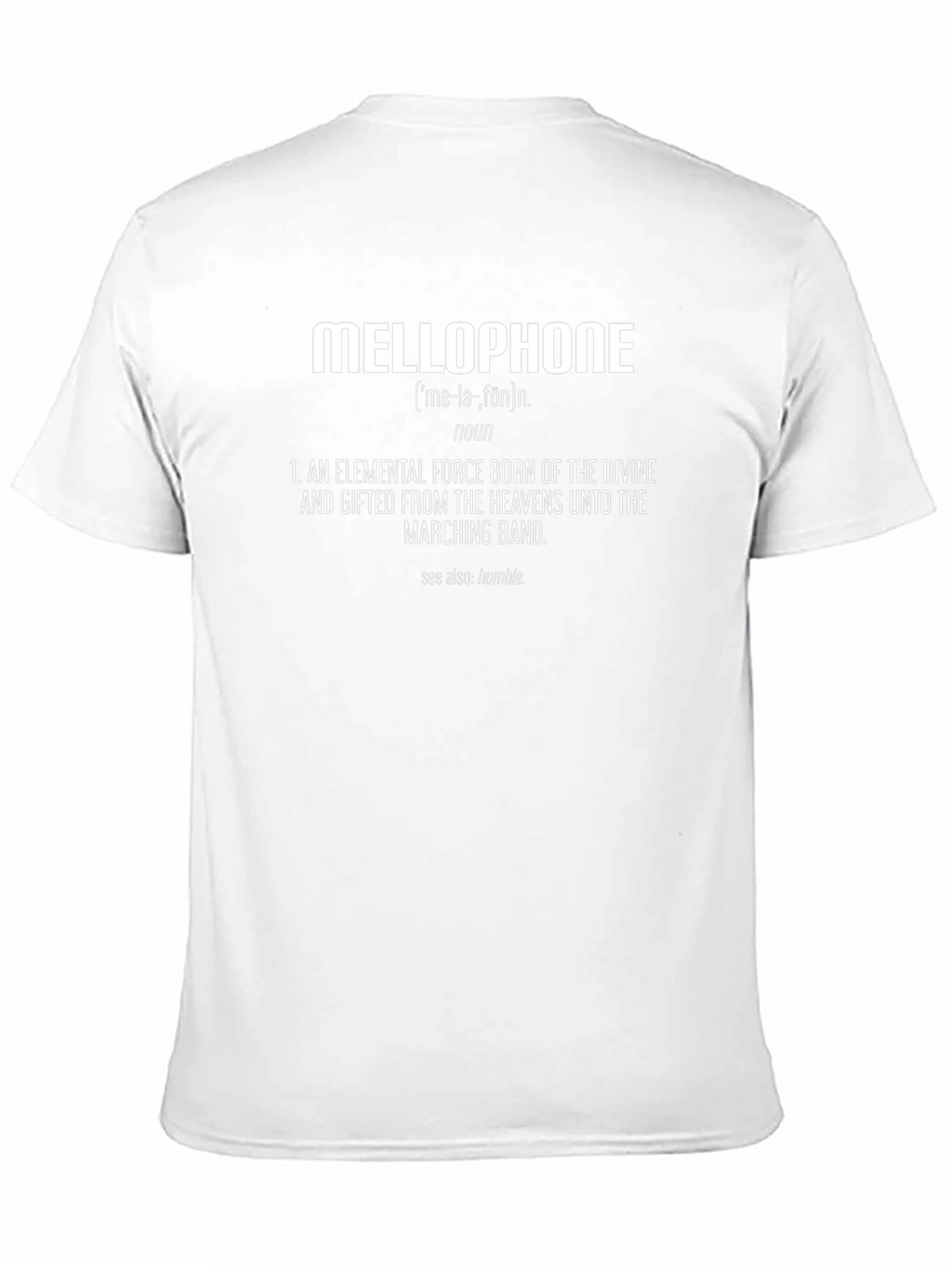 Mellophone Definition T-Shirt - Marching Band Humor