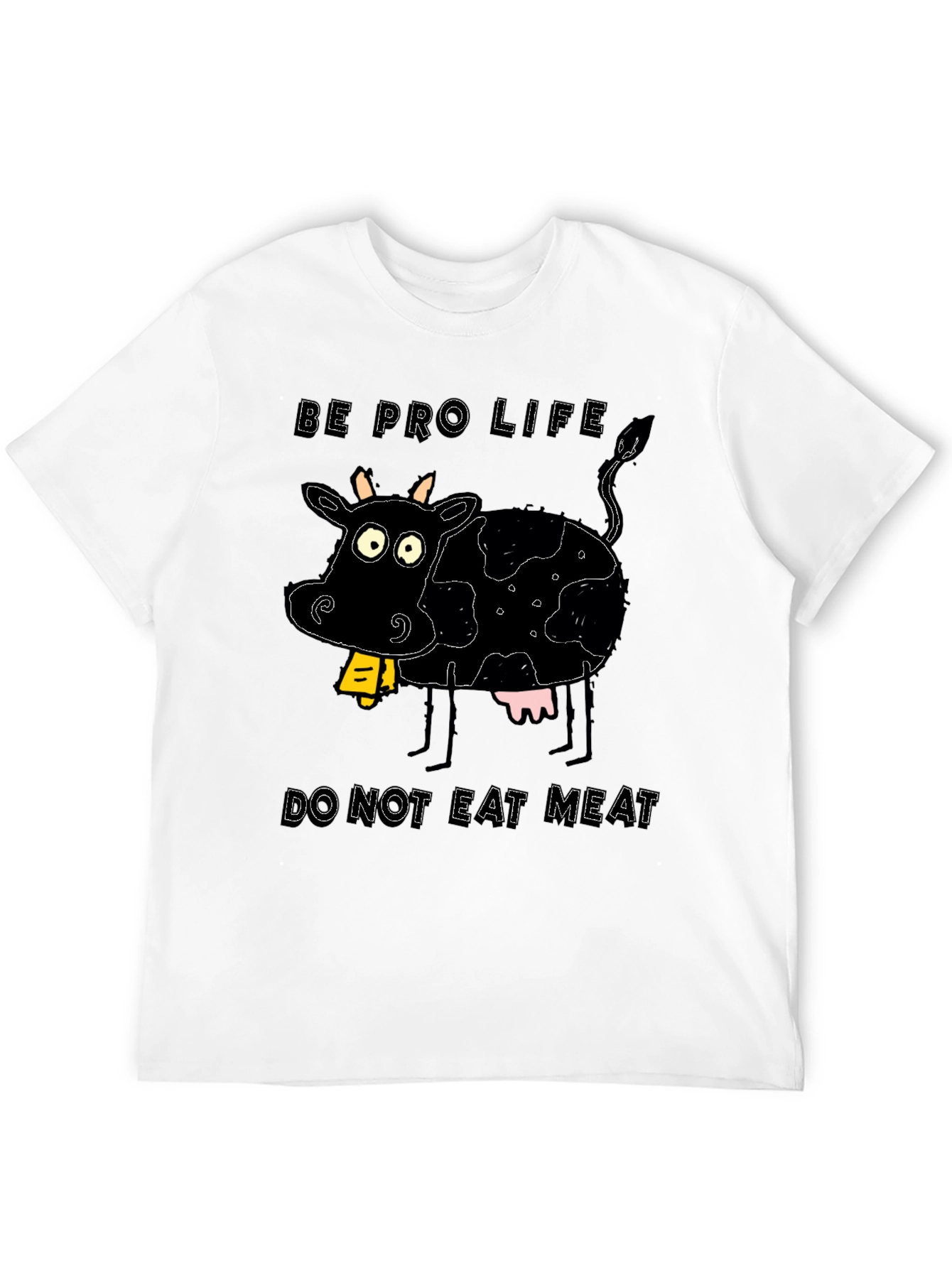 Pro-Life Cow Graphic Tee - Vegetarian Advocate