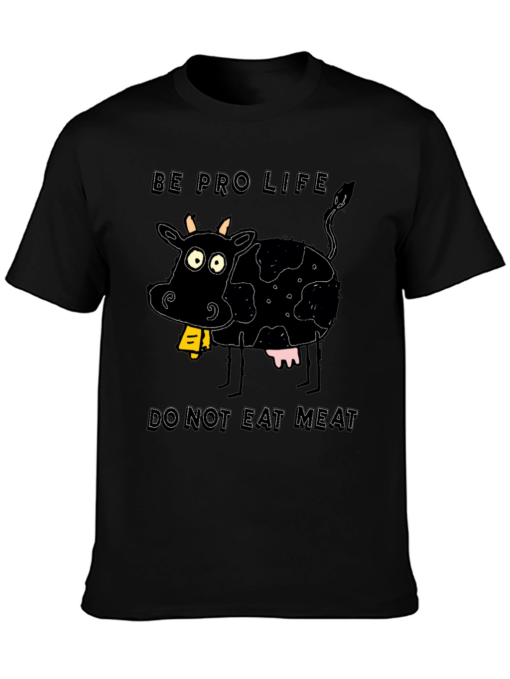 Pro-Life Cow Graphic Tee - Vegetarian Advocate