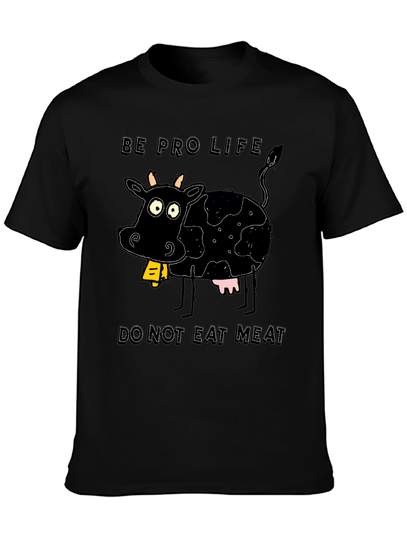 Pro-Life Cow Graphic Tee - Vegetarian Advocate
