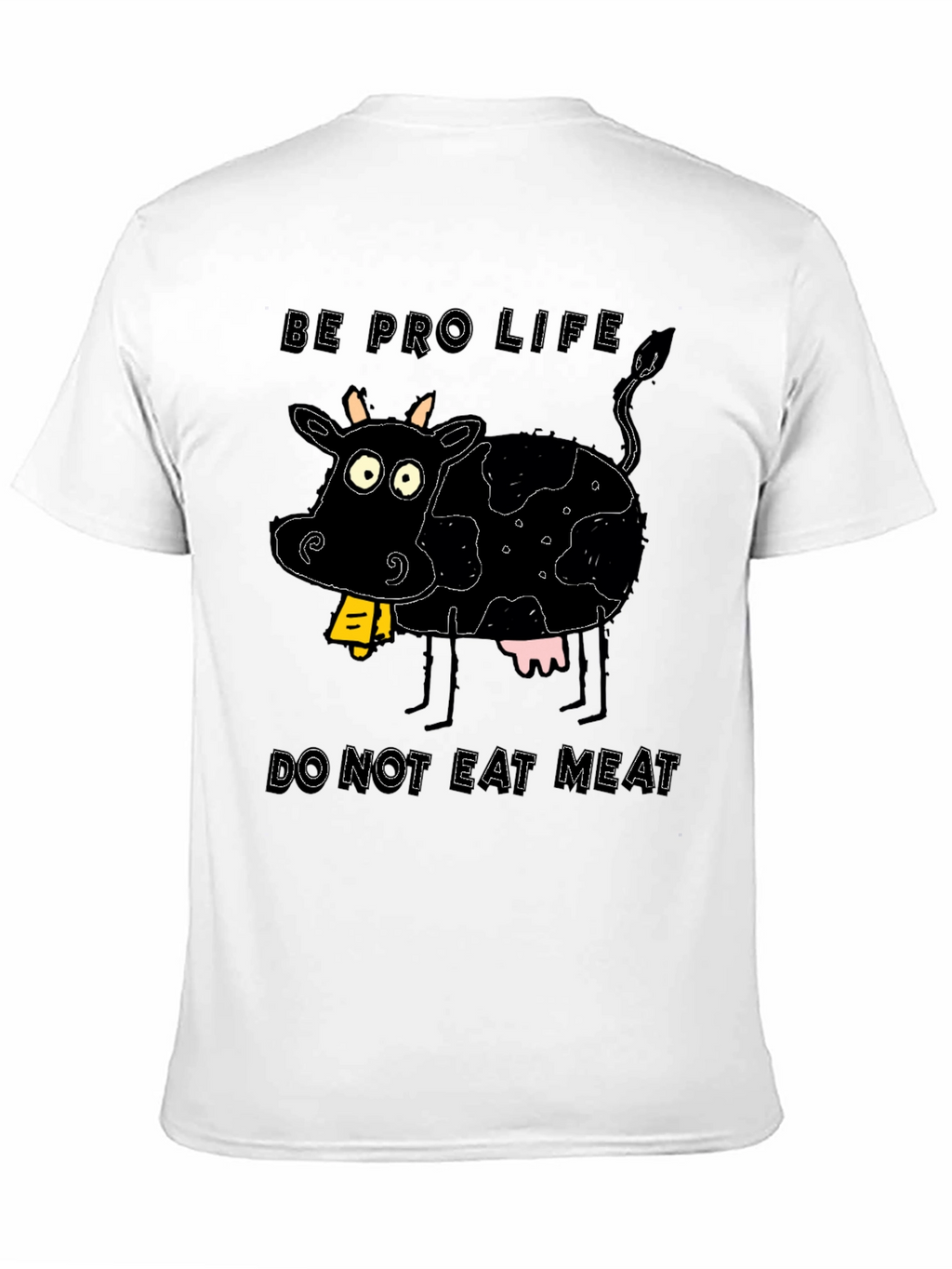 Pro-Life Cow Graphic Tee - Vegetarian Advocate