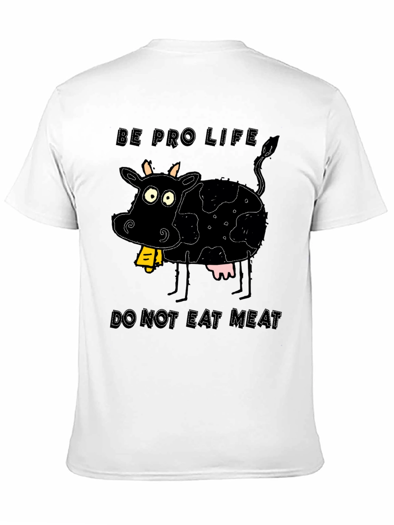 Pro-Life Cow Graphic Tee - Vegetarian Advocate